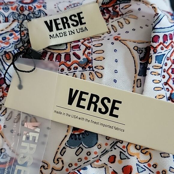 Verse mixed print top - Picture 4 of 5